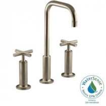 Purist 8 in. Widespread 2-Handle Mid-Arc Bathroom Faucet in Vibrant Brushed Bronze with High Gooseneck Spout