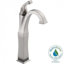 Dryden Single Hole Single-Handle Vessel Bathroom Faucet with Touch2O.xt Technology in Stainless