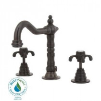 Ornellaia 8 in. Widespread 2-Handle Mid-Arc Bathroom Faucet in Oil Rubbed Bronze