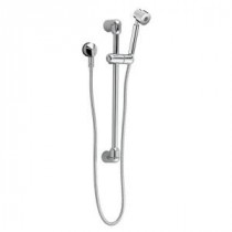 FloWise Modern 1-Spray Wall Bar Shower Kit in Polished Chrome