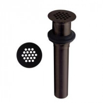 Grid Strainer Lavatory Drain without Overflow Holes in Oil Rubbed Bronze