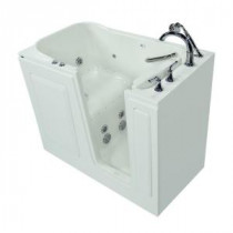 Exclusive Series 48 in. x 28 in. Walk-In Whirlpool and Air Bath Tub with Quick Drain in White
