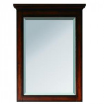 Tropica 24 in. x 32 in. Beveled Edge Mirror in Weathered Brown