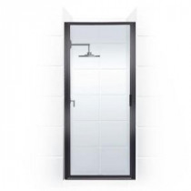 Paragon Series 35 in. x 65 in. Framed Continuous Hinged Shower Door in Oil Rubbed Bronze with Clear Glass