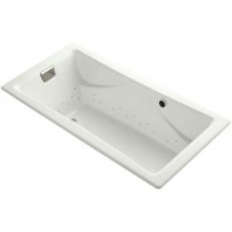 Tea-for-Two 6 ft. Air Bath Tub in Dune