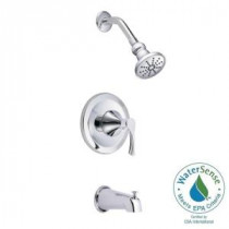 Antioch 1-Handle Tub and Shower Faucet Trim Kit in Chrome (Valve Not Included)