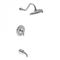 Weymouth 1-Handle Posi-Temp Tub and Shower Trim Kit in Chrome (Valve Sold Separately)