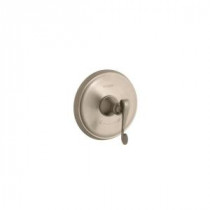 Revival 1-Handle Thermostatic Valve Trim Kit with Scroll Lever Handle in Vibrant Brushed Bronze (Valve Not Included)
