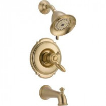 Victorian 1-Handle Tub and Shower Faucet Trim Kit in Champagne Bronze (Valve Not Included)