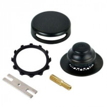 Universal NuFit Foot Actuated Bathtub Stopper with Grid Strainer and Combo Pin Adapter Kit, Oil-Rubbed Bronze
