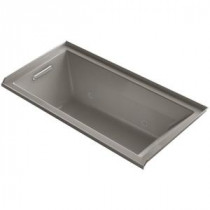 Underscore 5 ft. Whirlpool Tub with Left Drain in Cashmere