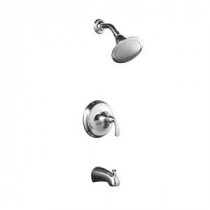 Forte 1-Handle Single-Spray Tub and Shower Faucet Trim Only in Polished Chrome