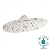 Waterhill Eco-Performance 1-Spray 10 in. Fixed Shower Head with Immersion in Nickel