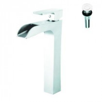 Single Hole 1-Handle Bathroom Faucet in Polished Chrome with Pop-Up Drain