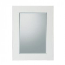 Chatham 25-7/8 in. L x 19 in. W Wall Mirror in White