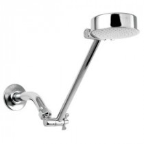 1-Spray 3.5 in. Fixed Showerhead in Chrome Plated Brass