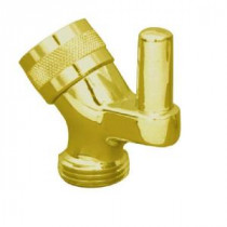 Shower Arm Metal Pin Mount in Polished Brass