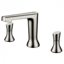 8 in. Widespread 2-Handle Lavatory Faucet in Brushed Nickel