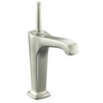 Margaux Single Hole Single Handle Mid Arc Bathroom Faucet in Vibrant Brushed Nickel