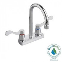 Heritage 4 in. Centerset 2-Handle Bathroom Faucet in Polished Chrome