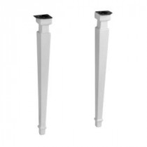 Kathryn Square Fireclay Console Legs in White