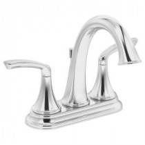 Elm 4 in. 2-Handle Lavatory Faucet in Chrome (Valve Not Included)