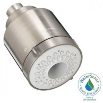FloWise Modern Water-Saving 3-Spray 3.5 in. Showerhead in Satin Nickel