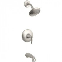 Alteo 1-Handle Tub and Shower Faucet Trim Kit in Vibrant Brushed Nickel (Valve Not Included)