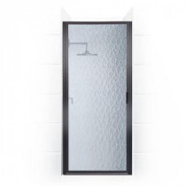 Paragon Series 36 in. x 82 in. Framed Continuous Hinged Shower Door in Oil Rubbed Bronze with Aquatex Glass