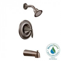 Eva 1-Handle Posi-Temp Tub and Shower Trim Kit in Oil Rubbed Bronze (Valve Sold Separately)