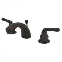 4 in. Mini-Widespread 2-Handle Mid-Arc Bathroom Faucet in Oil Rubbed Bronze