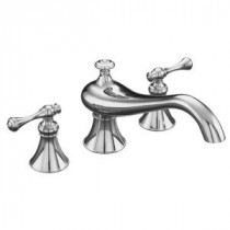 Revival 2-Handle Low-Arc Bath Faucet Trim Only in Polished Chrome (Valve not included)