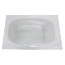 Tiger's Eye 5.5 ft. Whirlpool and Air Bath Tub in White