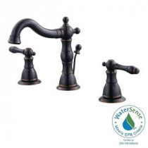 Lyndhurst 8 in. Widespread 2-Handle High-Arc Bathroom Faucet in Mediterranean Bronze
