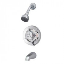 Temptrol Single-Handle 1-Spray Tub and Shower Faucet in Chrome