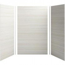 Choreograph 60in. X 42 in. x 96 in. 5-Piece Shower Wall Surround in VeinCut Dune for 96 in. Showers