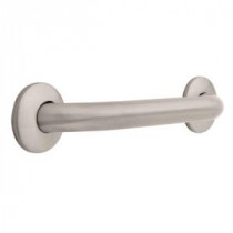 1 1/4 in. x 12 in. Grab Bar with Concealed Mounting in Satin Nickel