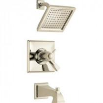 Dryden TempAssure 17T Series 1-Handle Tub and Shower Faucet Trim Kit Only in Polished Nickel (Valve Not Included)