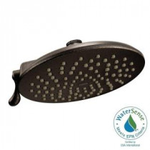 Velocity 2-Spray 8 in. Eco-Performance Rainshower Showerhead Featuring Immersion in Oil Rubbed Bronze