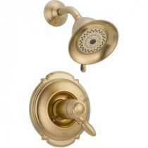 Victorian TempAssure 17T Series 1-Handle Shower Faucet Trim Kit Only in Champagne Bronze (Valve Not Included)