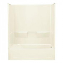 Performa 29 in. x 60 in. x 75-3/4 in. Standard Fit Bath and Shower Kit in Biscuit