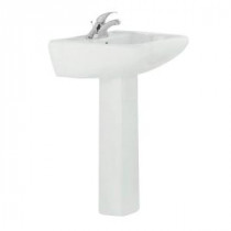 Southampton Pedestal Combo Bathroom Sink in White