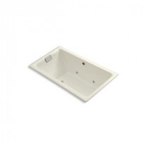 Tea-for-Two 5.5 ft. Air Bath Tub in Biscuit