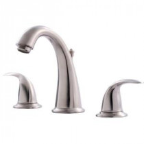 Vantage Collection 8 in. Widespread 2-Handle Bathroom Faucet with Pop-Up Drain in Brushed Nickel