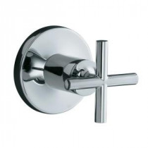 Purist 1-Handle Volume Control Valve Trim Kit with Cross Handle in Polished Chrome (Valve Not Included)