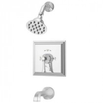 Canterbury Single-Handle 1-Spray Tub and Shower Faucet with Integrated Diverter in Chrome