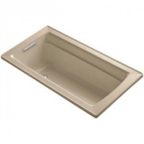 Archer 5 ft. Reversible Drain Acrylic Soaking Tub in Mexican Sand
