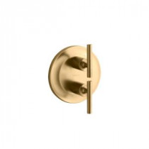 Purist 2-Handle Valve Trim Kit in Vibrant Modern Brushed Gold (Valve Not Included)