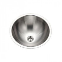 Opus Conical Topmount Stainless Steel 16.75 x 6.25 x 16.75 Single Bowl Lavatory Sink