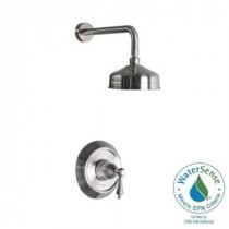 1-Handle Pressure Balanced Shower Faucet in Stainless Steel